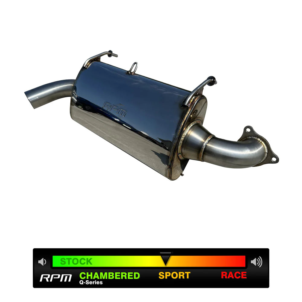 RPM 2016-2022 Polaris RZR XPT Turbo Sport Muffler, Slip-On Sport Muffler