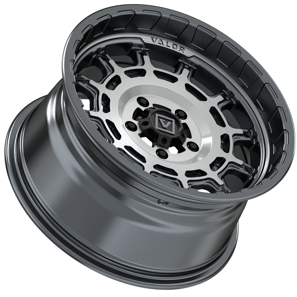 V17 15X8 +10MM 5X114.3 BRUSHED GUNMETAL
