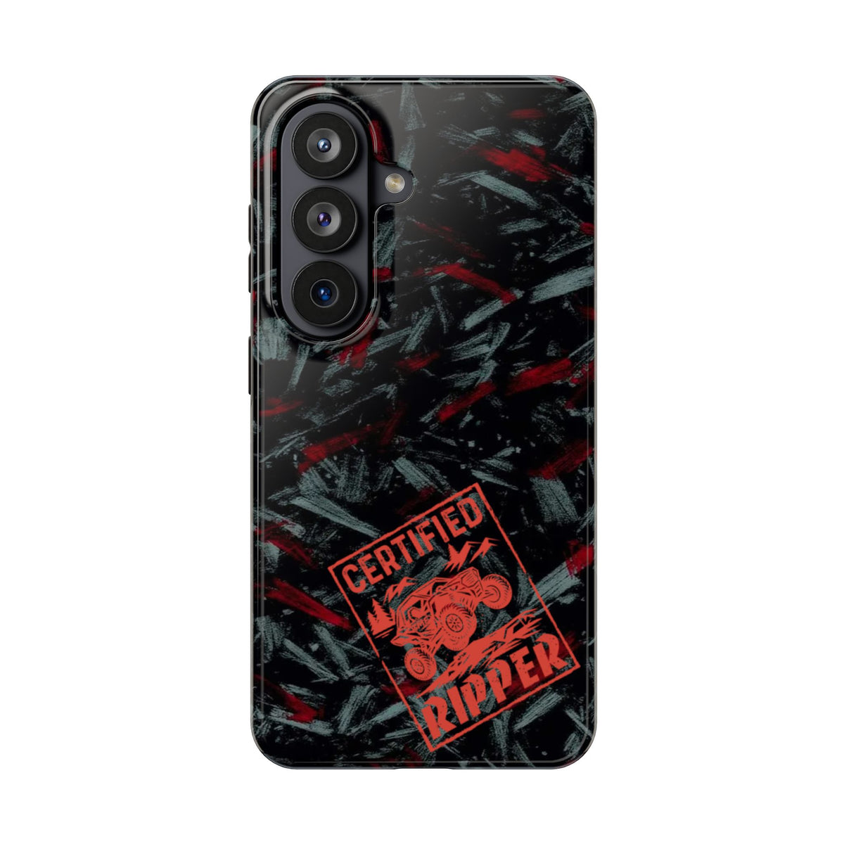 TMF Apparel - Certified Ripper Tough Phone Case — Black & Red