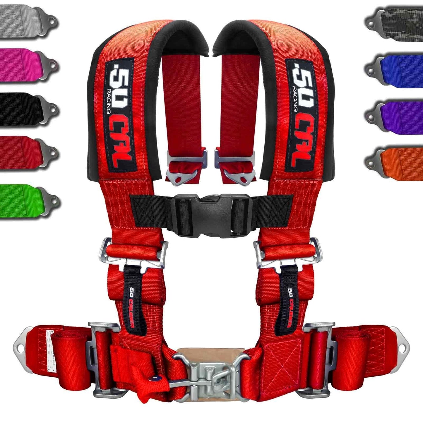 3" 4 point Harness Seat Belt 50 Caliber Racing