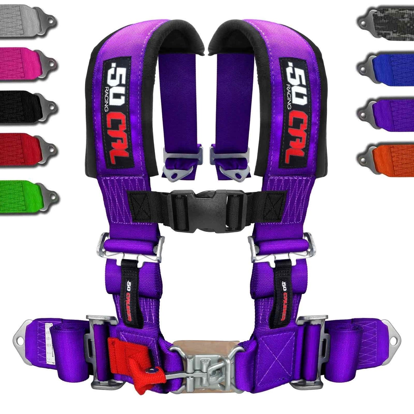 3" 4 point Harness Seat Belt 50 Caliber Racing