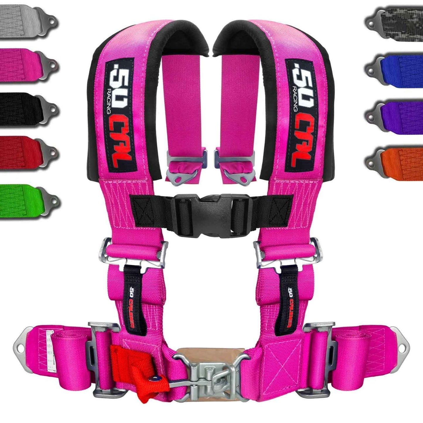 3" 4 point Harness Seat Belt 50 Caliber Racing