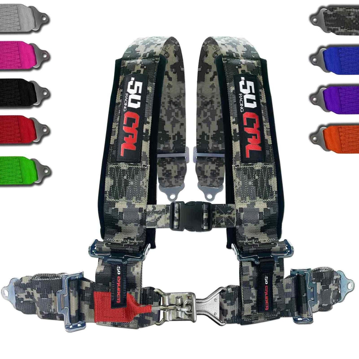3" 4 point Harness Seat Belt 50 Caliber Racing