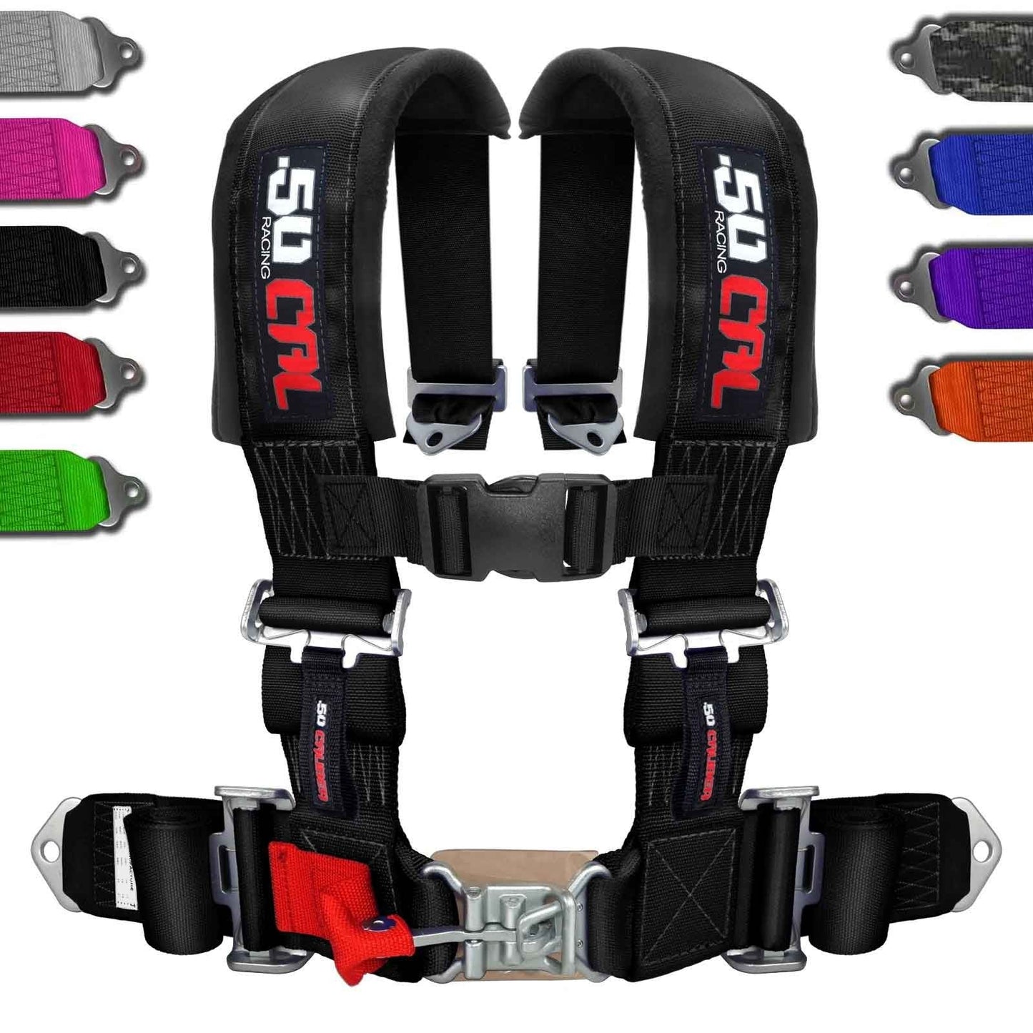 3" 4 point Harness Seat Belt 50 Caliber Racing