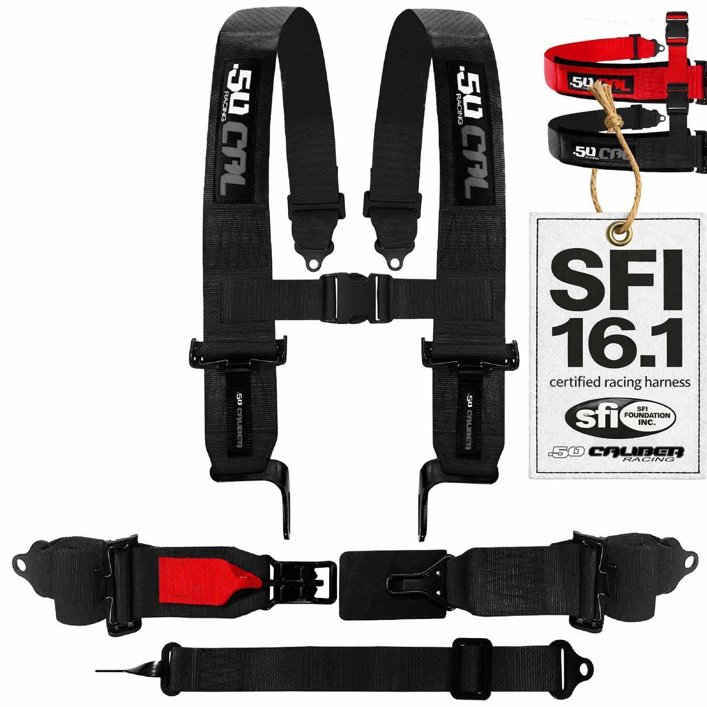 SFI Approved 2" and  3" 5 point Harness, Racing Harness