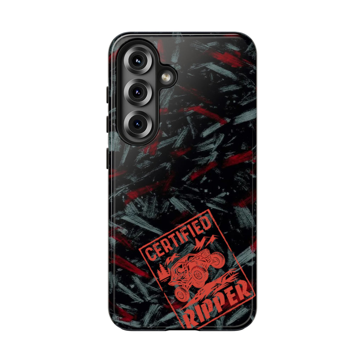 TMF Apparel - Certified Ripper Tough Phone Case — Black & Red
