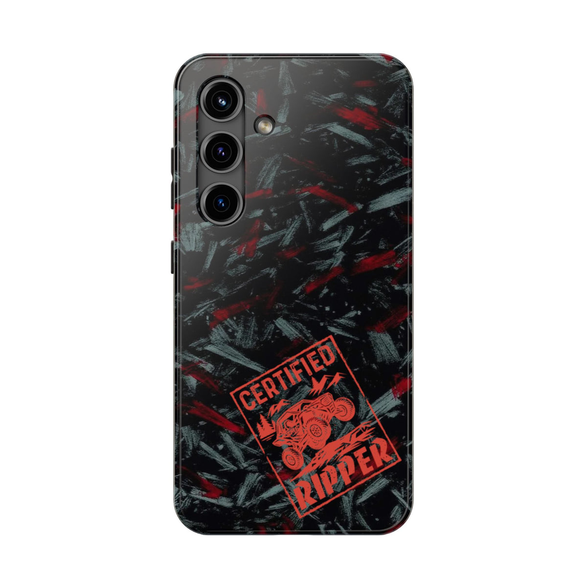 TMF Apparel - Certified Ripper Tough Phone Case — Black & Red