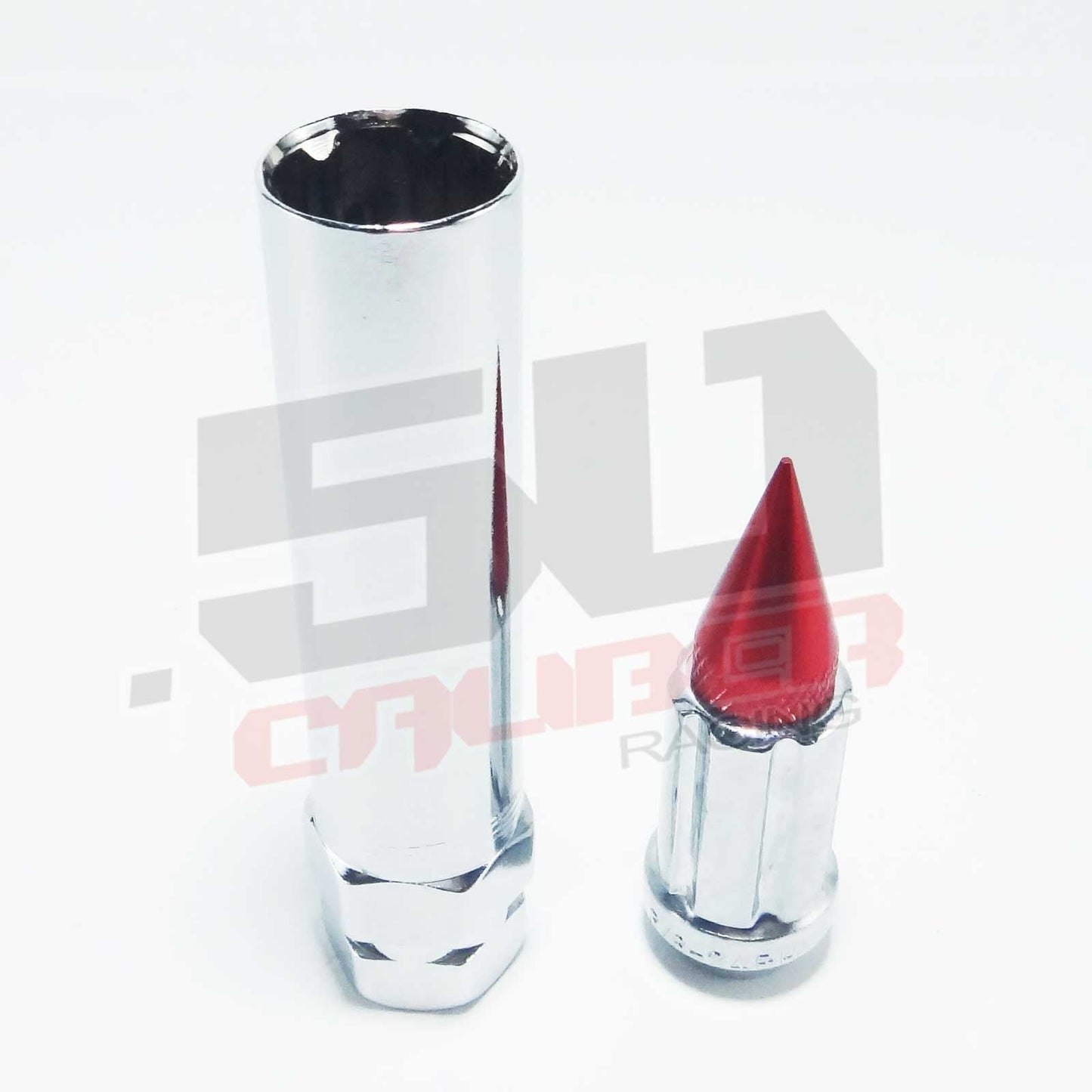 10 x 1.25 mm Spiked Lug nuts Chrome - 16 Pack