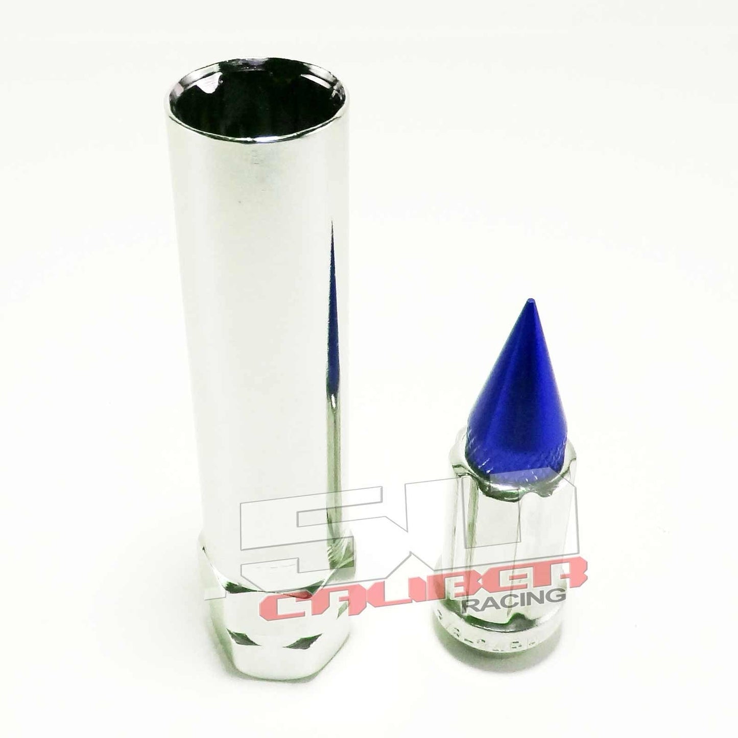 3/8 x 24 Chrome Spiked Lug Nuts Anodized - 16 Pack