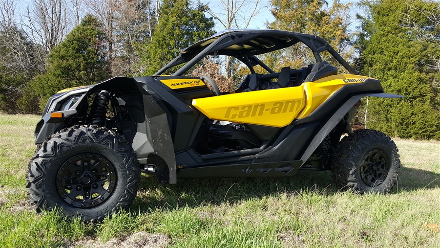 Trail Armor Can Am Maverick X3 Turbo, X3 X DS Turbo R, X3 X RS Turbo R, X3 X MR Turbo, X3 X RC Turbo, X3 X DS Turbo RR, X3 X MR Turbo RR, X3 X RS Turbo RR, X3 X RC Turbo RR, X3 DS Turbo, X3 X DS Turbo RR Smart Shox Full Skids with Integrated Slider Nerfs