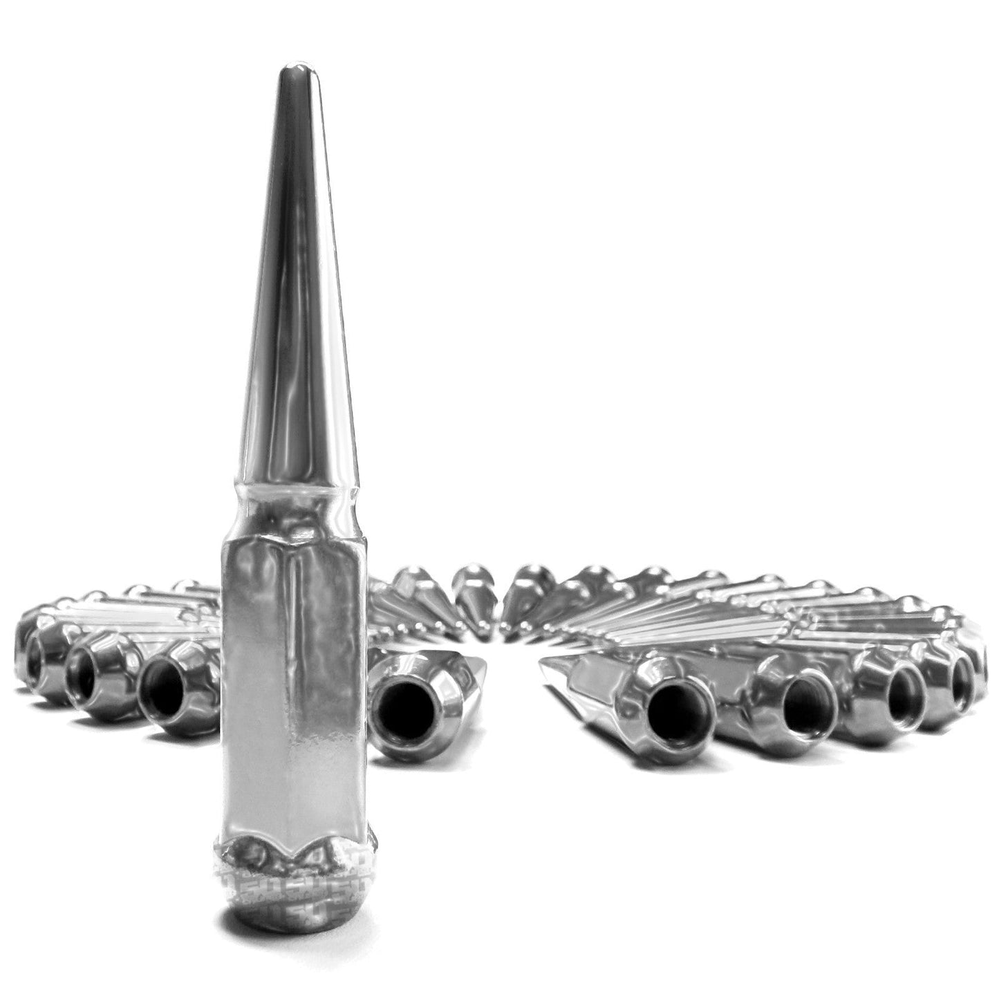 14x1.5mm Extended Spike Lug Nuts - 60 Degree Taper Seat
