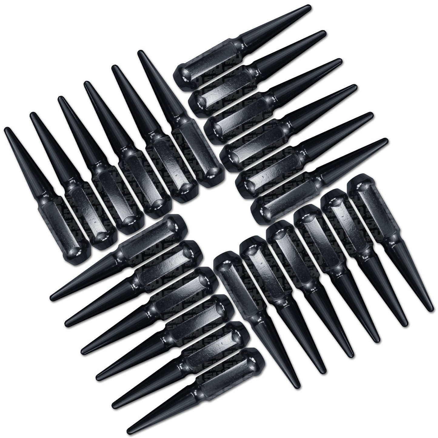 14x1.5mm Extended Spike Lug Nuts - 60 Degree Taper Seat