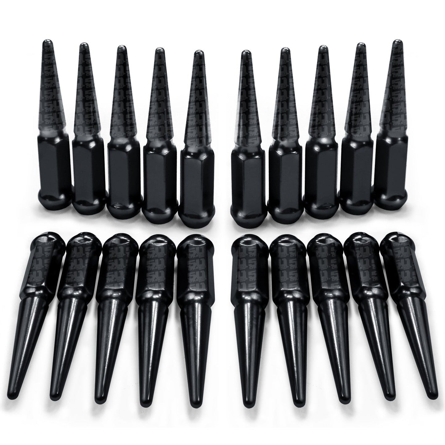 14x1.5mm Extended Spike Lug Nuts - 60 Degree Taper Seat