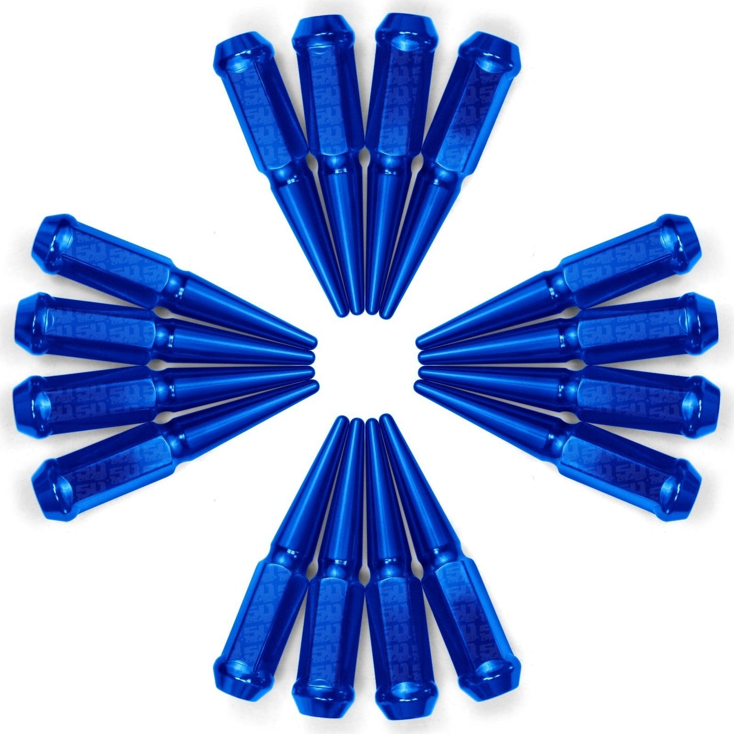 12x1.25mm Extended Spike Lug Nuts - 60 Degree Taper Seat