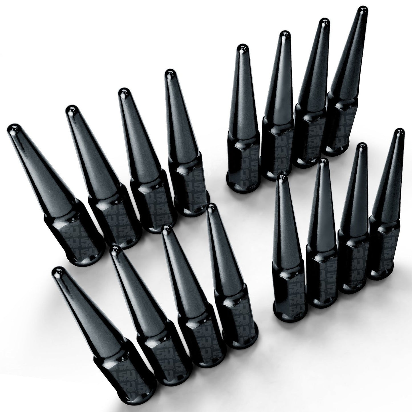 12x1.25mm Extended Spike Lug Nuts - 60 Degree Taper Seat