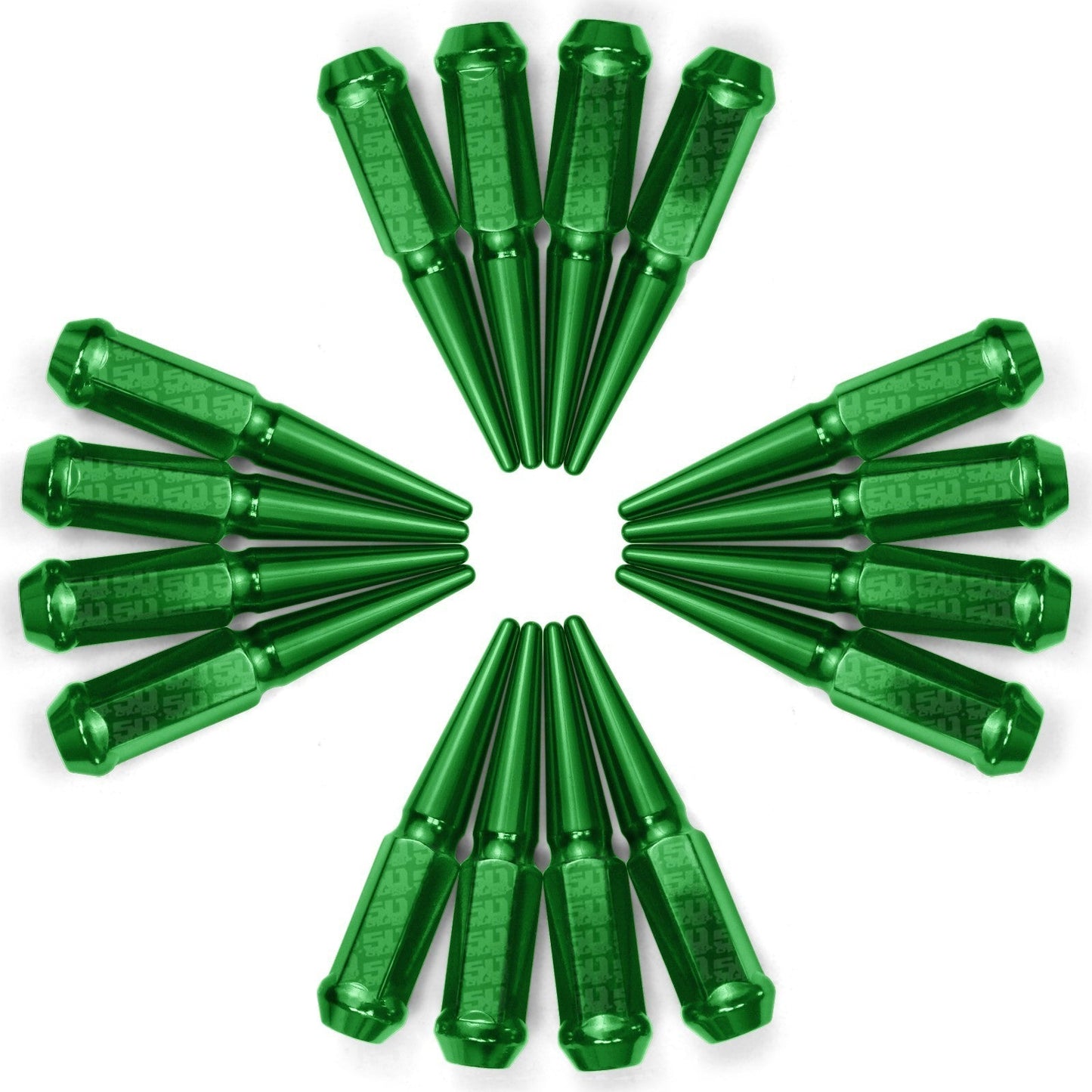 12x1.25mm Extended Spike Lug Nuts - 60 Degree Taper Seat