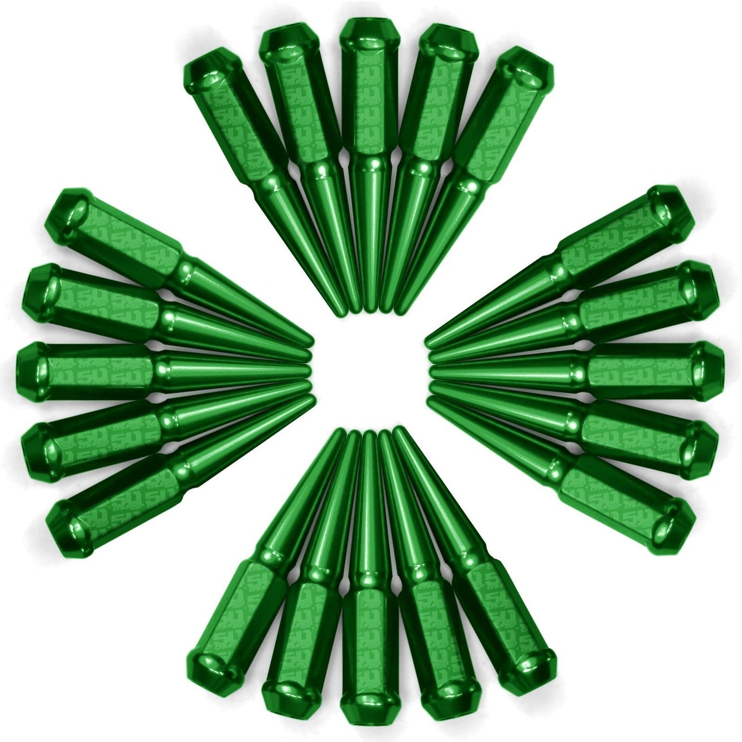 12x1.25mm Extended Spike Lug Nuts - 60 Degree Taper Seat