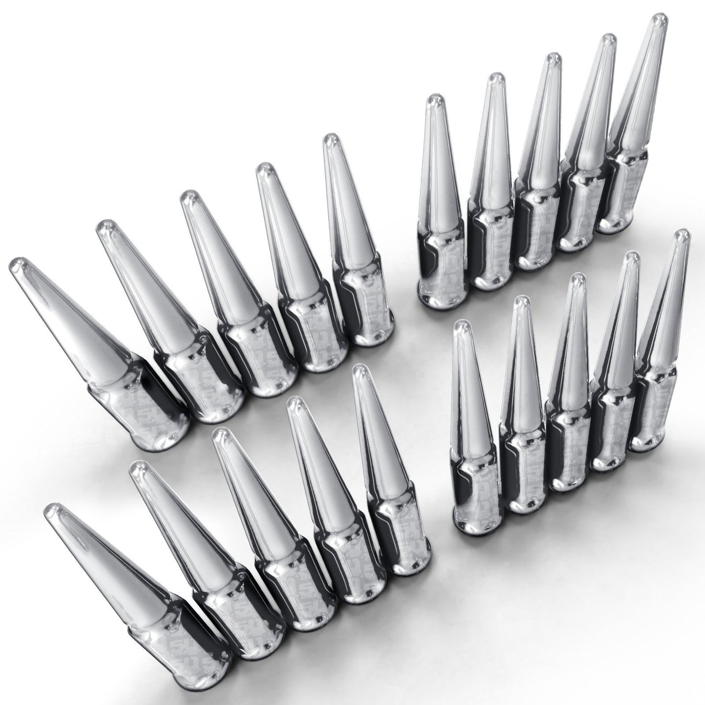 12x1.25mm Extended Spike Lug Nuts - 60 Degree Taper Seat