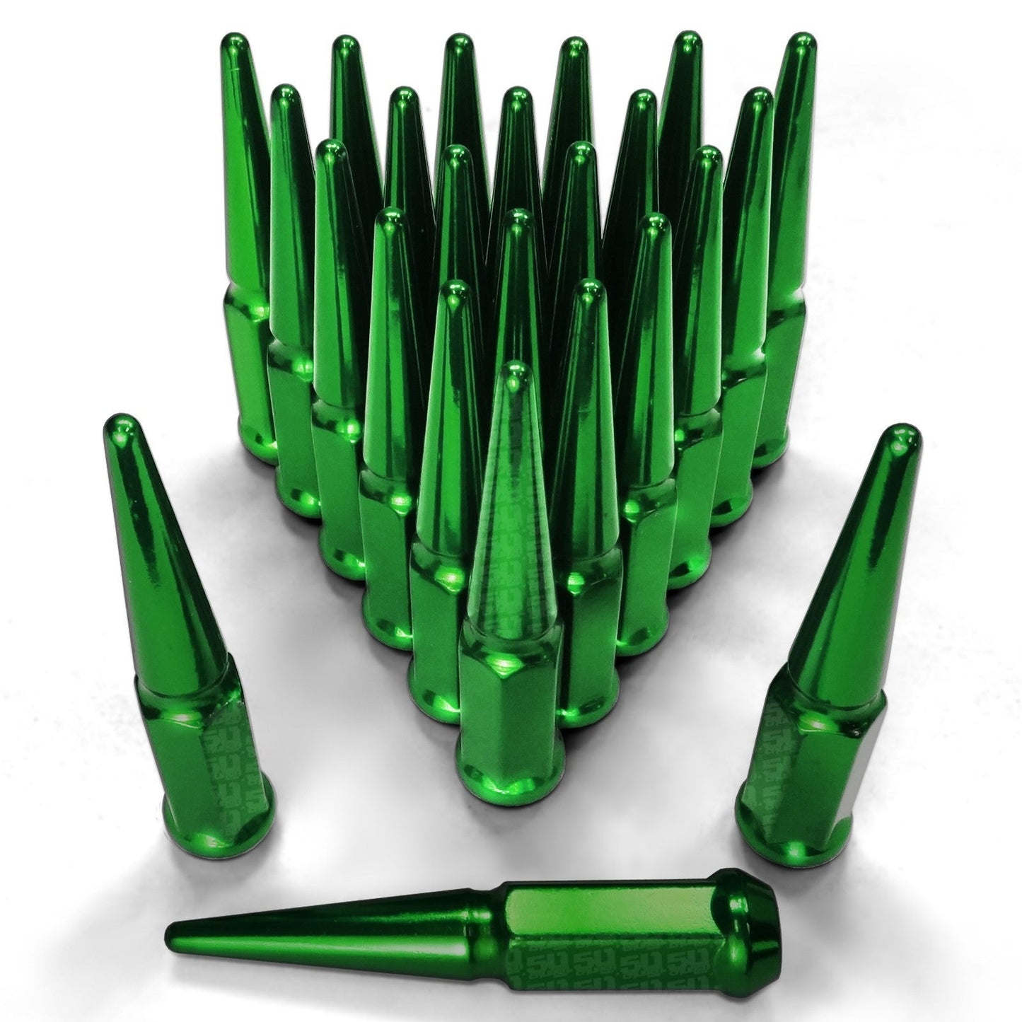 12x1.25mm Extended Spike Lug Nuts - 60 Degree Taper Seat
