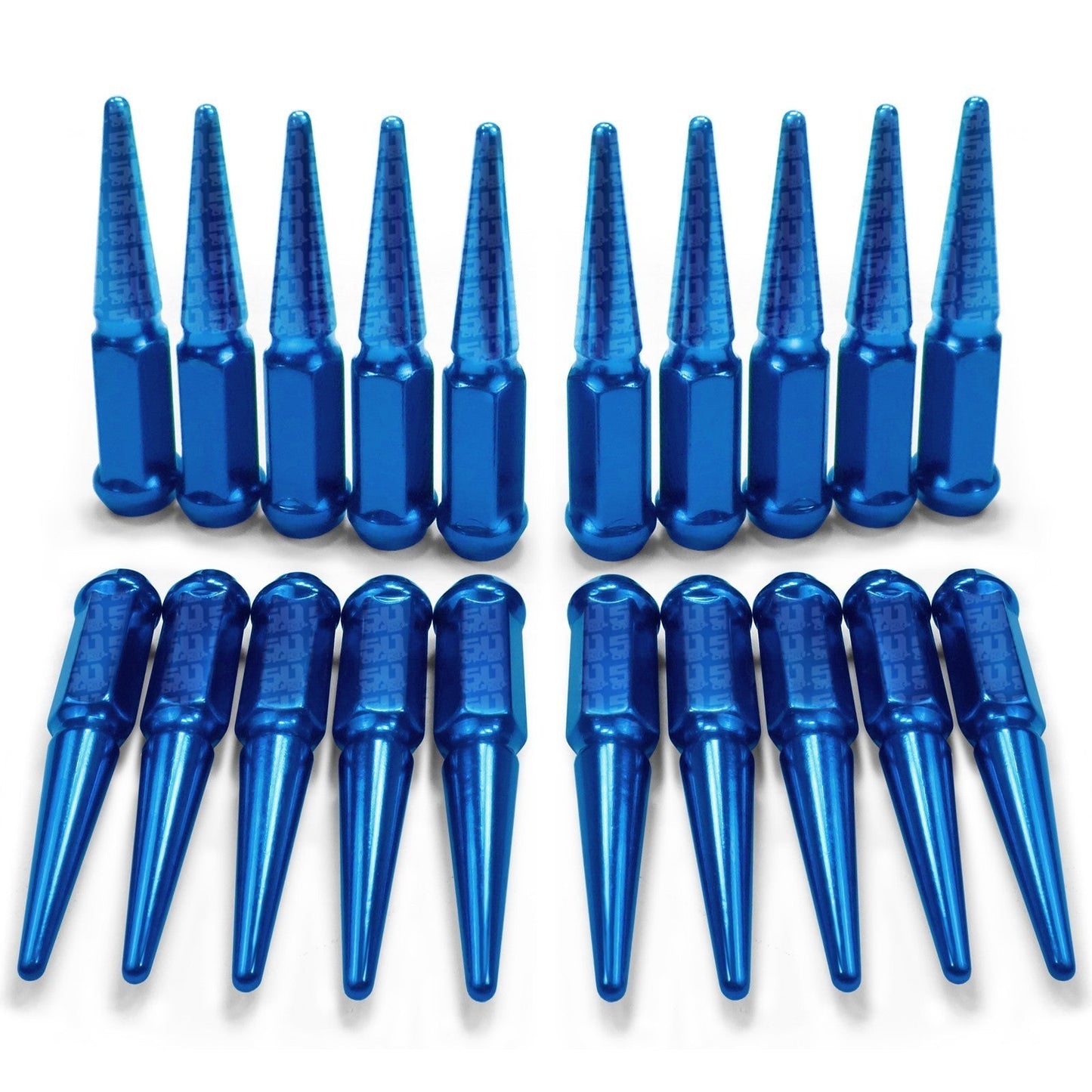 12x1.5mm Extended Spike Lug Nuts - 60 Degree Taper Seat