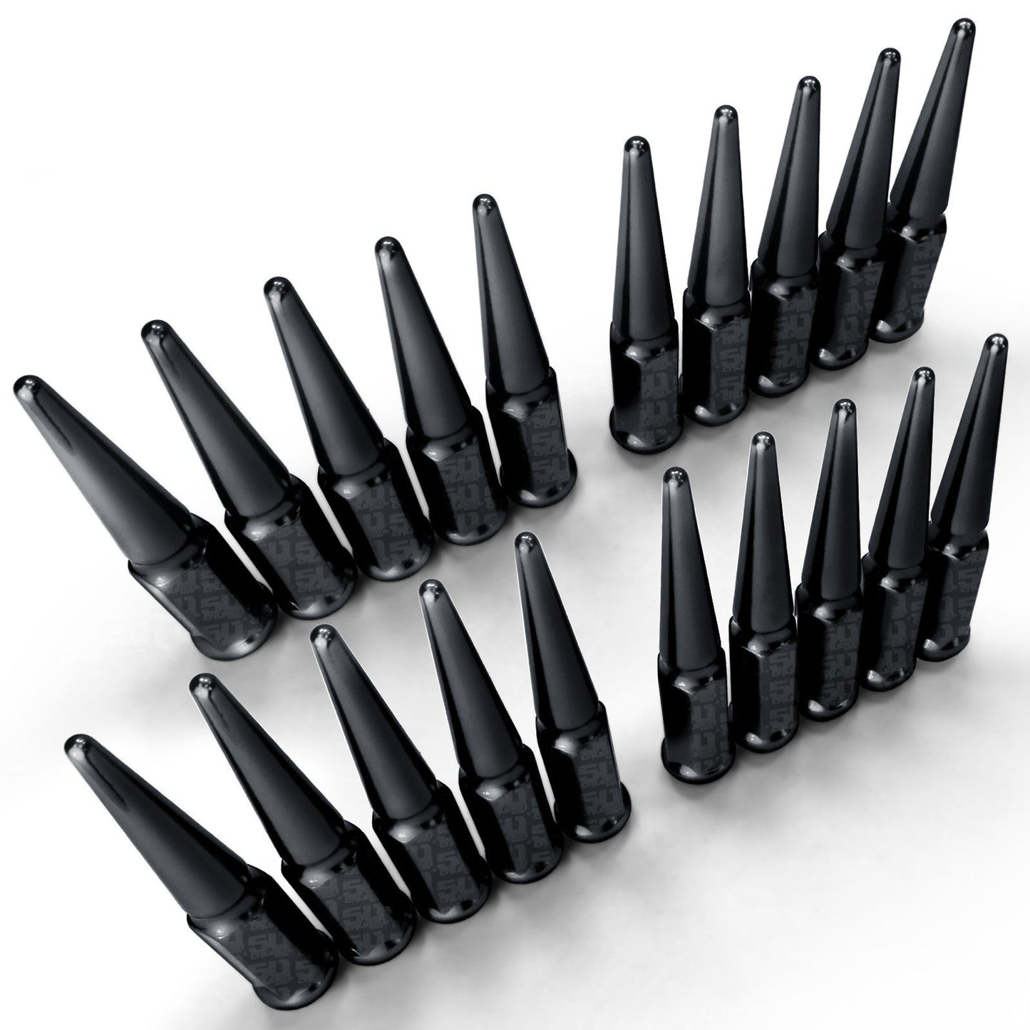 12x1.5mm Extended Spike Lug Nuts - 60 Degree Taper Seat