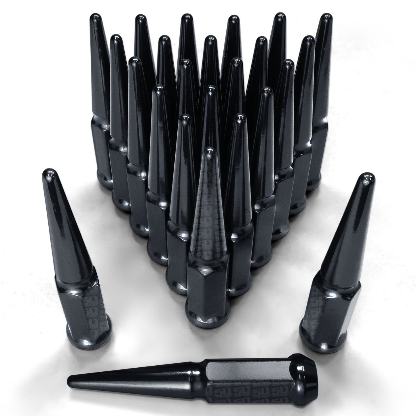 12x1.5mm Extended Spike Lug Nuts - 60 Degree Taper Seat