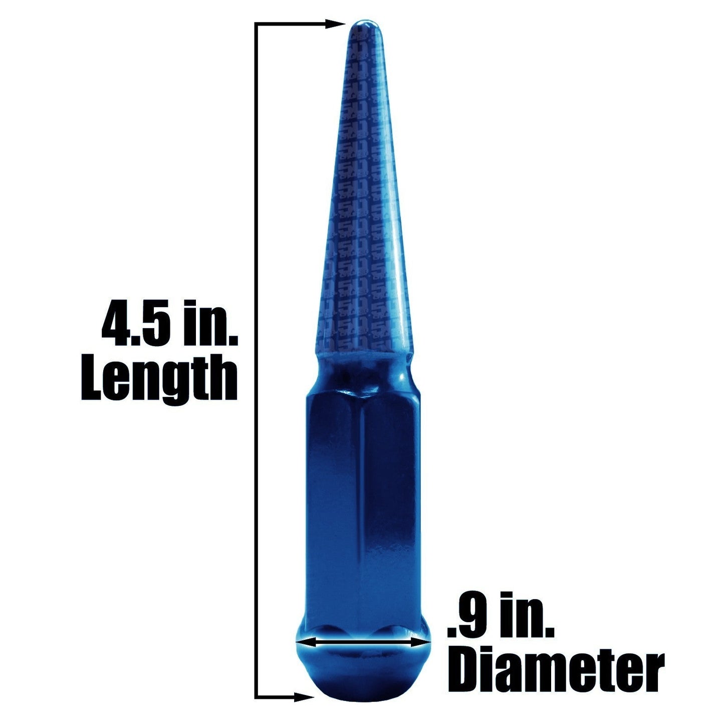 12x1.5mm Extended Spike Lug Nuts - 60 Degree Taper Seat