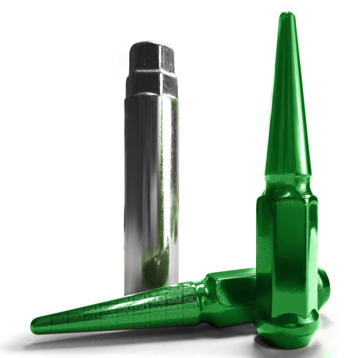 12x1.5mm Extended Spike Lug Nuts - 60 Degree Taper Seat