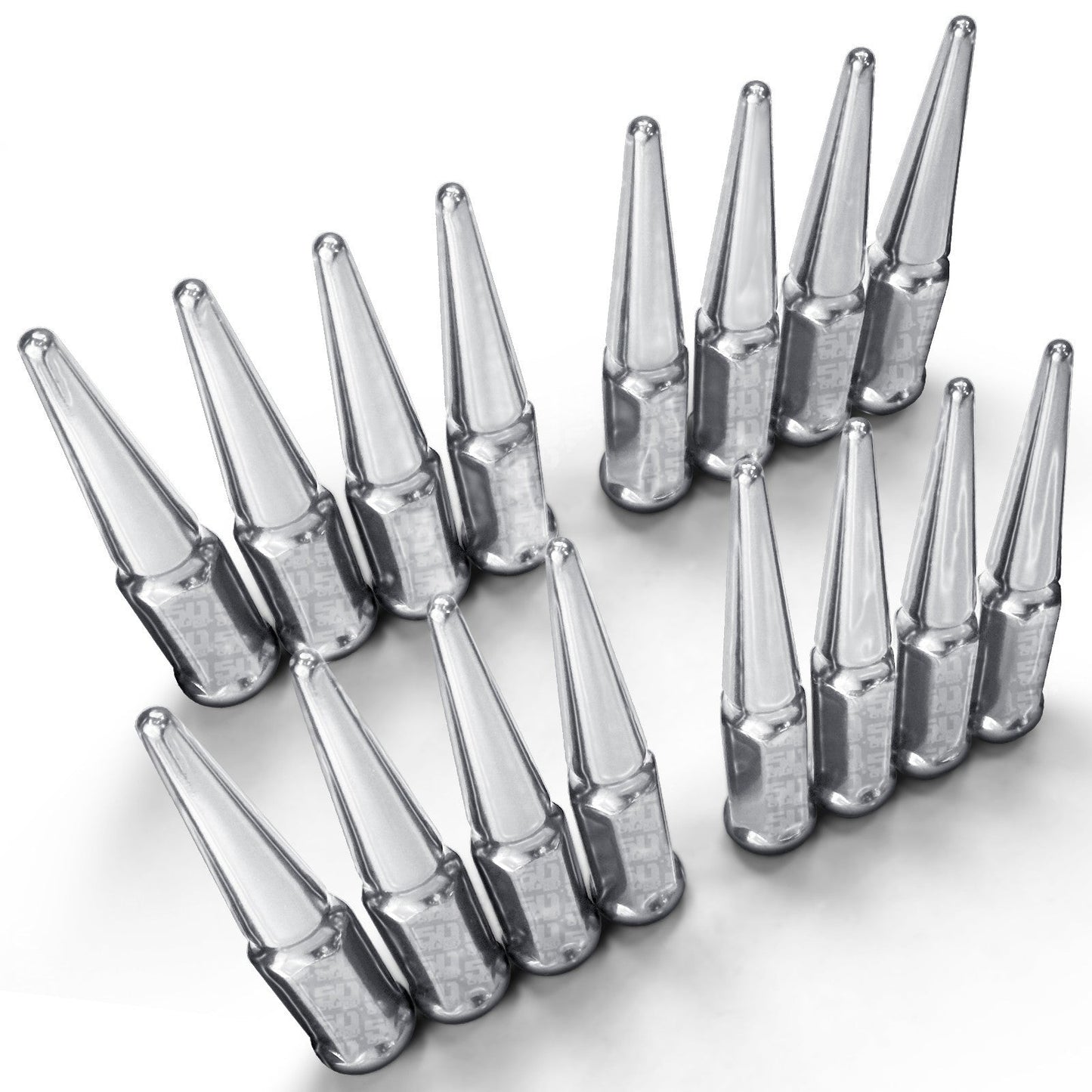 1/2 Inch Extended Spike Lug Nuts - 60 Degree Taper Seat