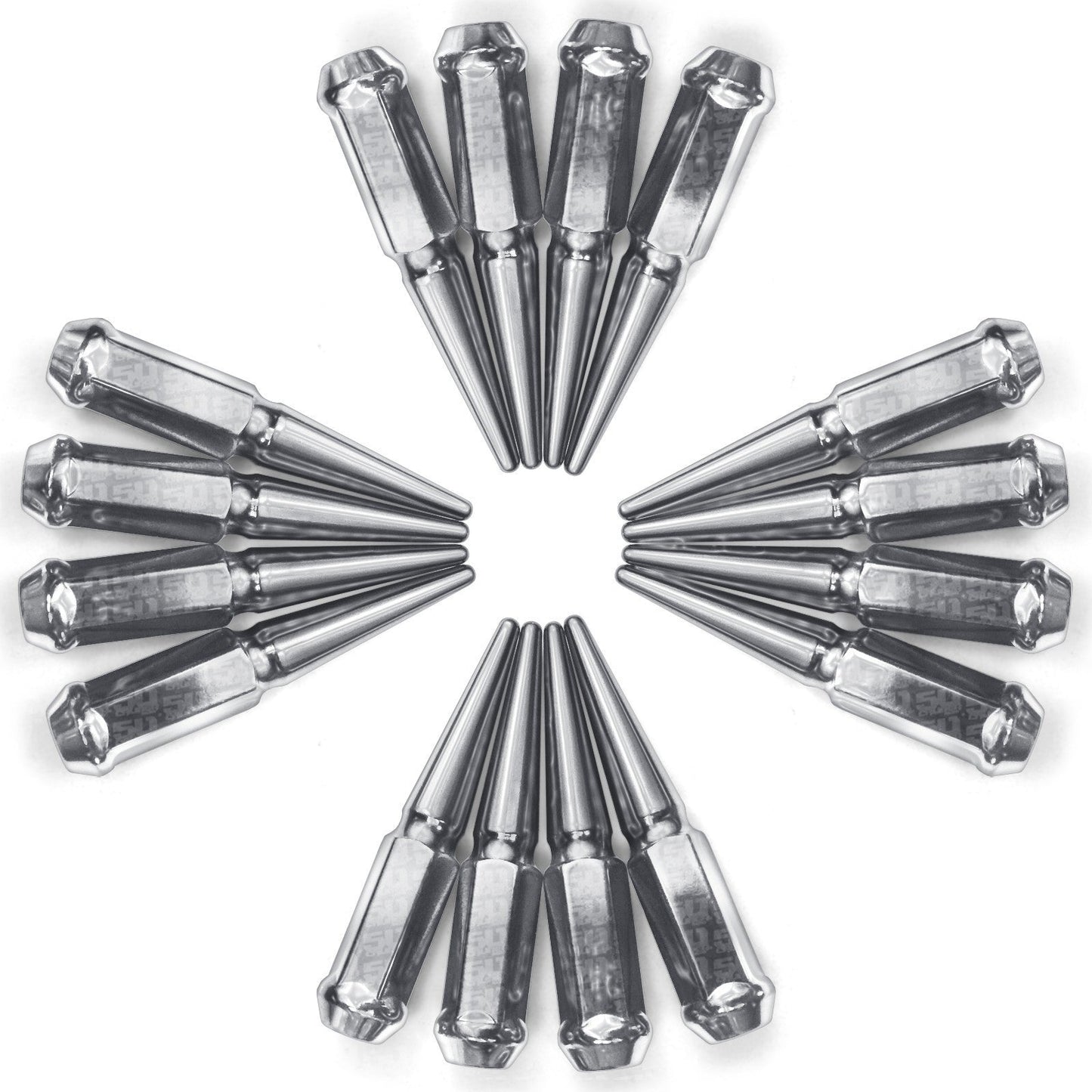 1/2 Inch Extended Spike Lug Nuts - 60 Degree Taper Seat