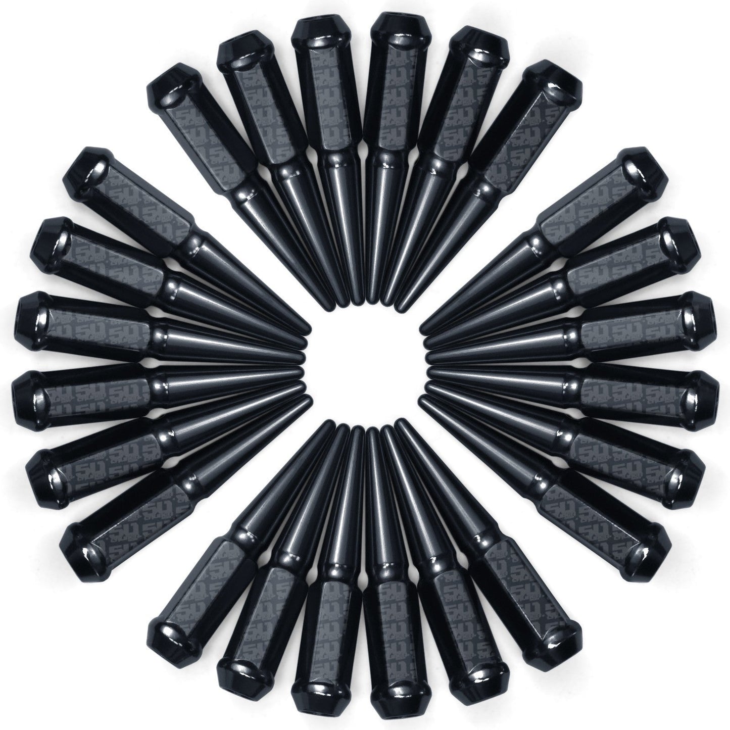 1/2 Inch Extended Spike Lug Nuts - 60 Degree Taper Seat
