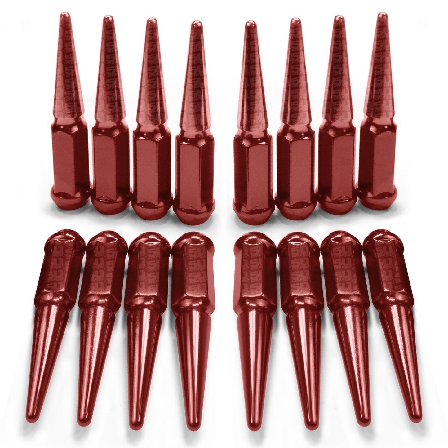 10x1.25mm Extended Spike Lug Nuts - 60 Degree Taper Seat