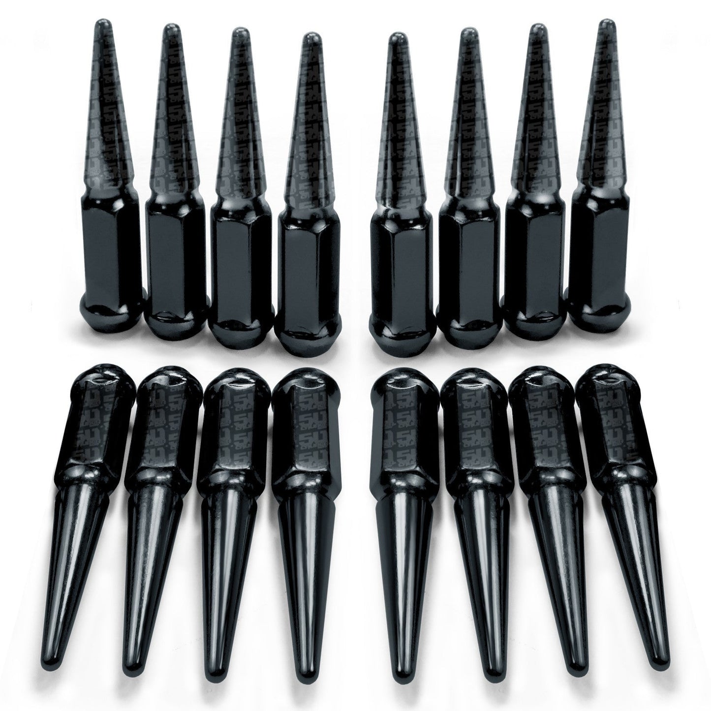 10x1.25mm Extended Spike Lug Nuts - 60 Degree Taper Seat