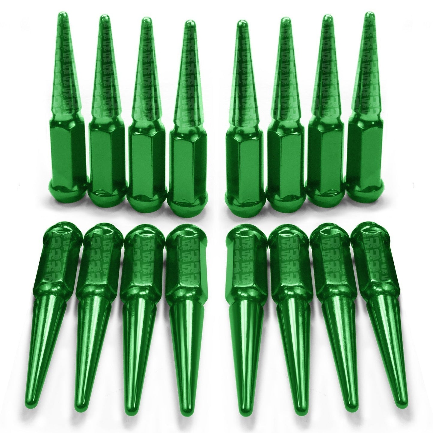 10x1.25mm Extended Spike Lug Nuts - 60 Degree Taper Seat