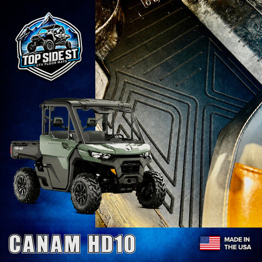 CAN-AM Defender HD10 HD 9mm Rubber Mats (2016 - current)
