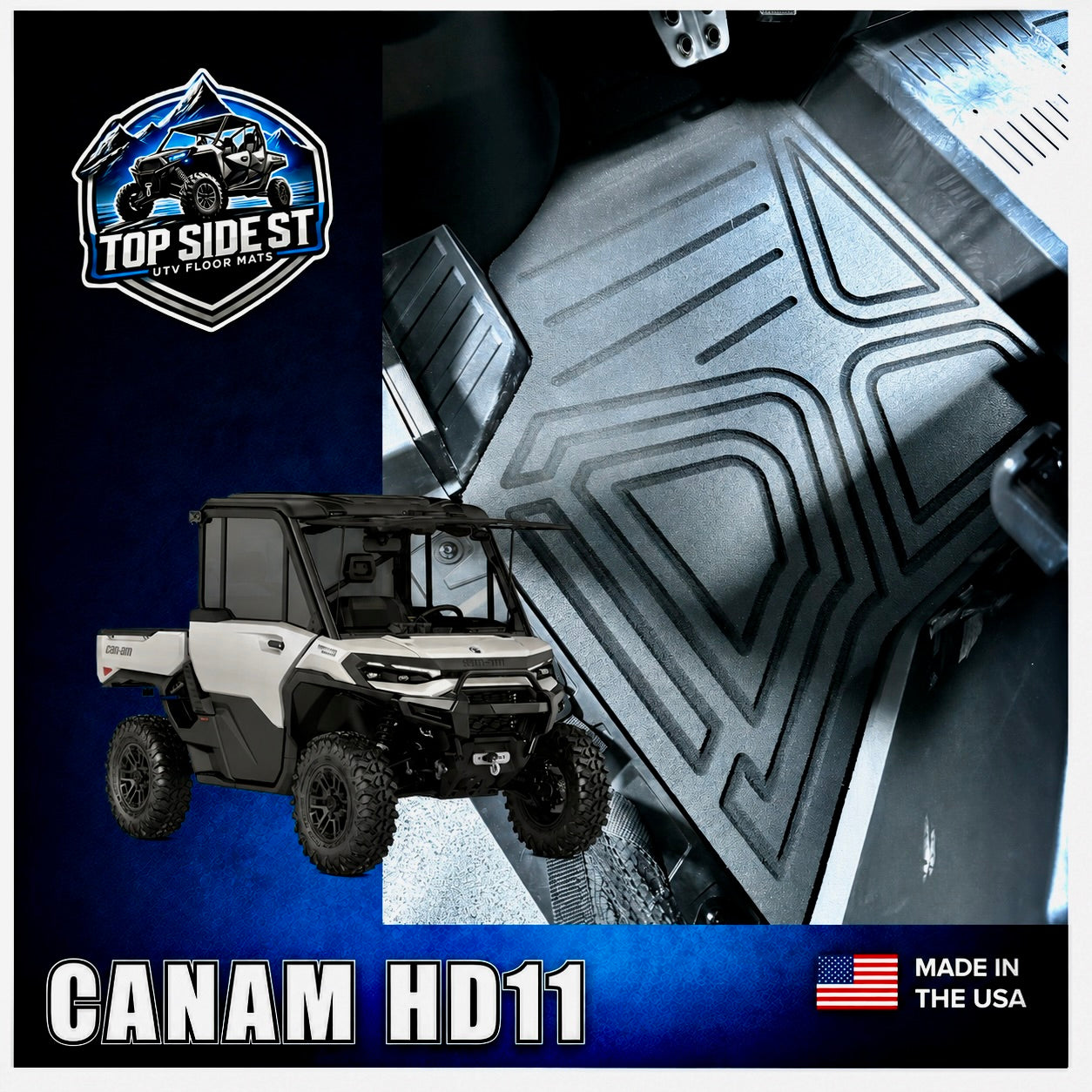 CAN-AM Defender HD11 HD 9mm Rubber Mats (2026 - current)