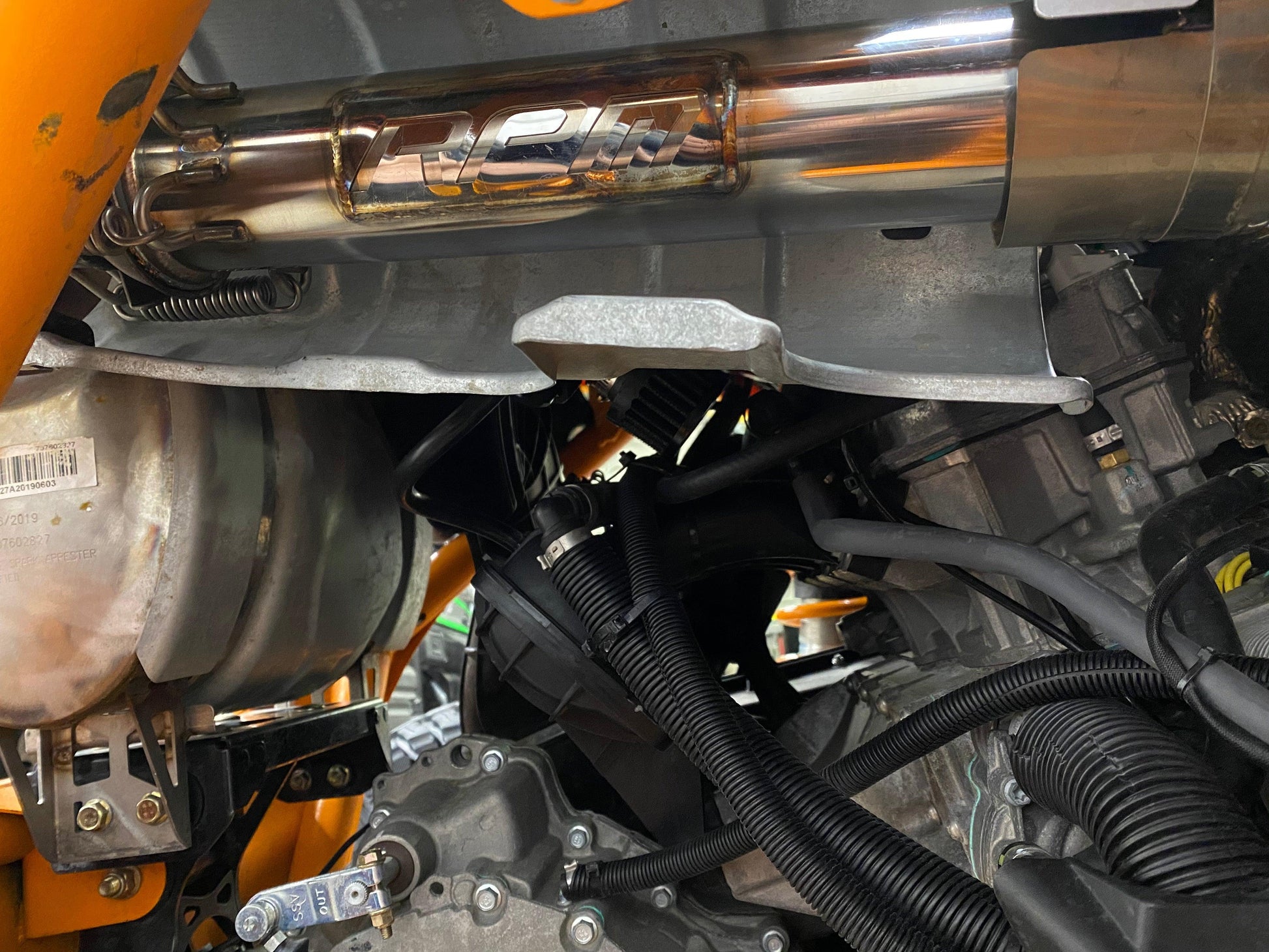 RPM Big Mouth Cat Delete Bypass Mid Race Pipe Can-Am Maverick X3 Turbo R & RR - RPM SXS