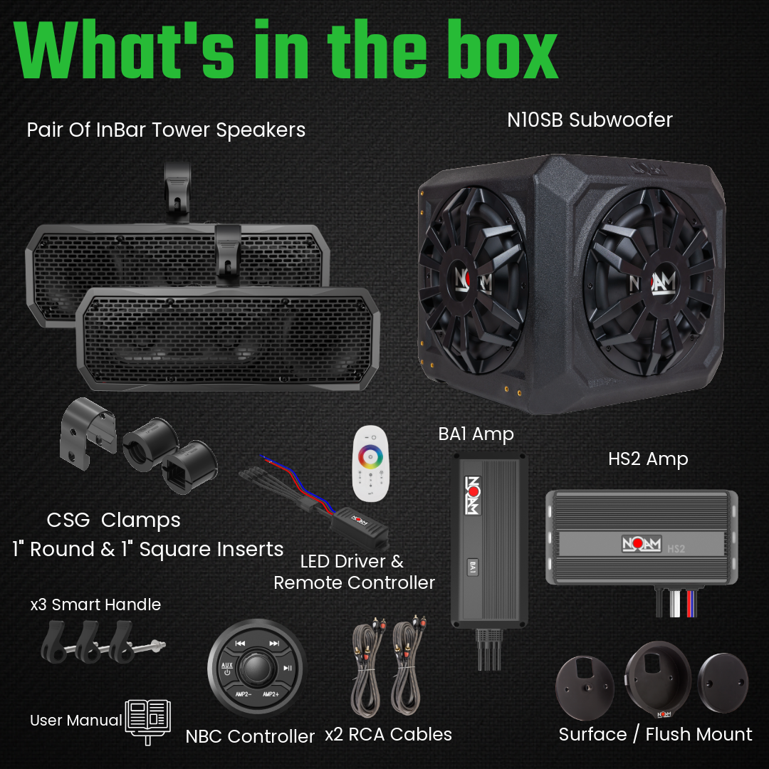 InBar-S10SB - Kit | ATV & Golf Cart Mounts
