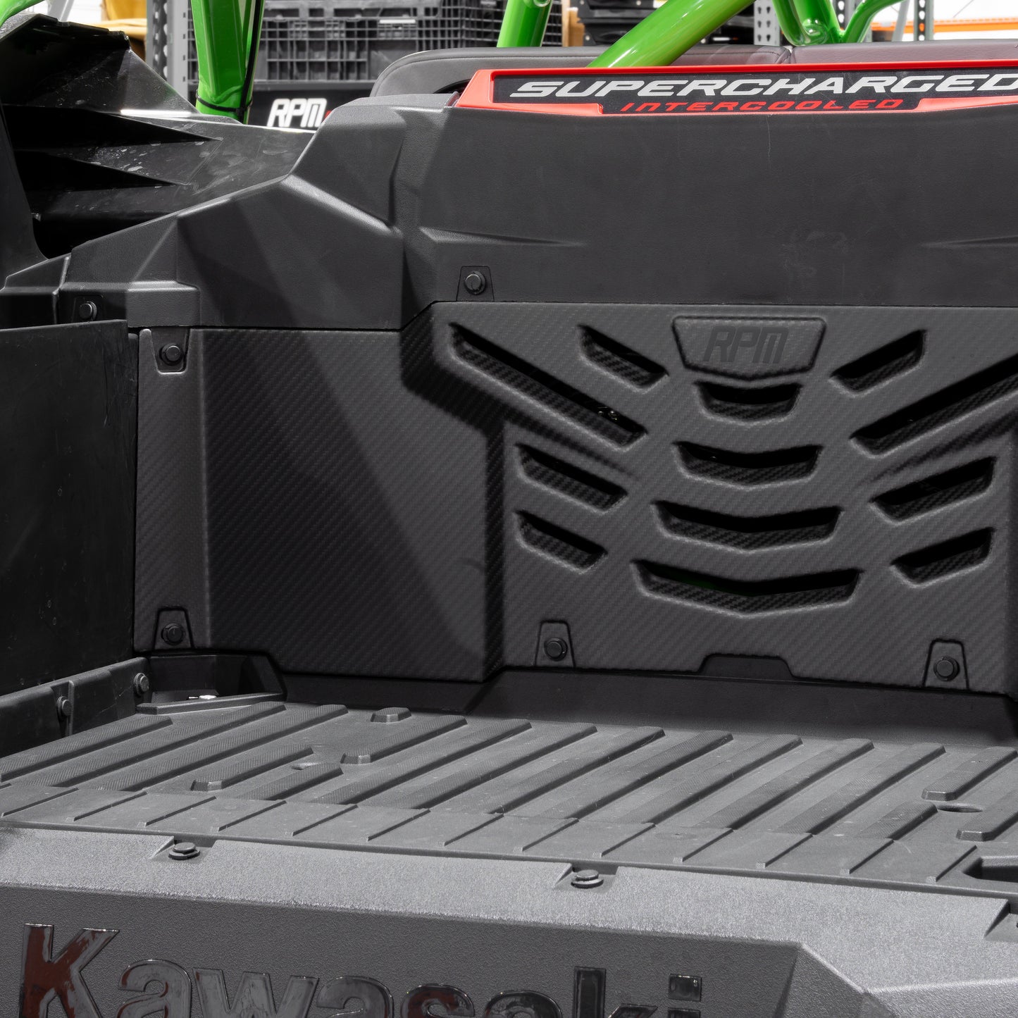 RPM Kawasaki H2 Carbon Fiber Louvered Cargo Cover