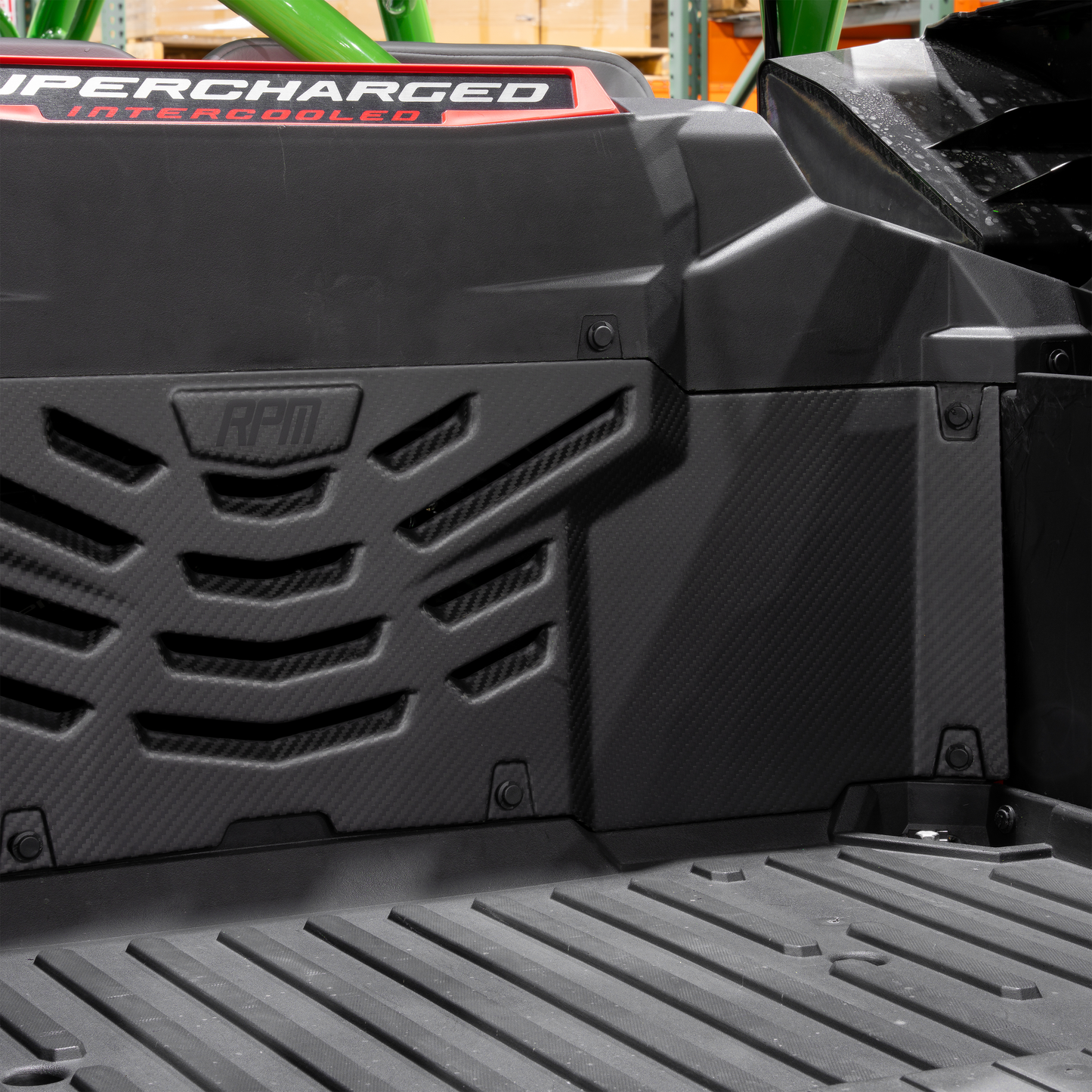 RPM Kawasaki H2 Carbon Fiber Louvered Cargo Cover