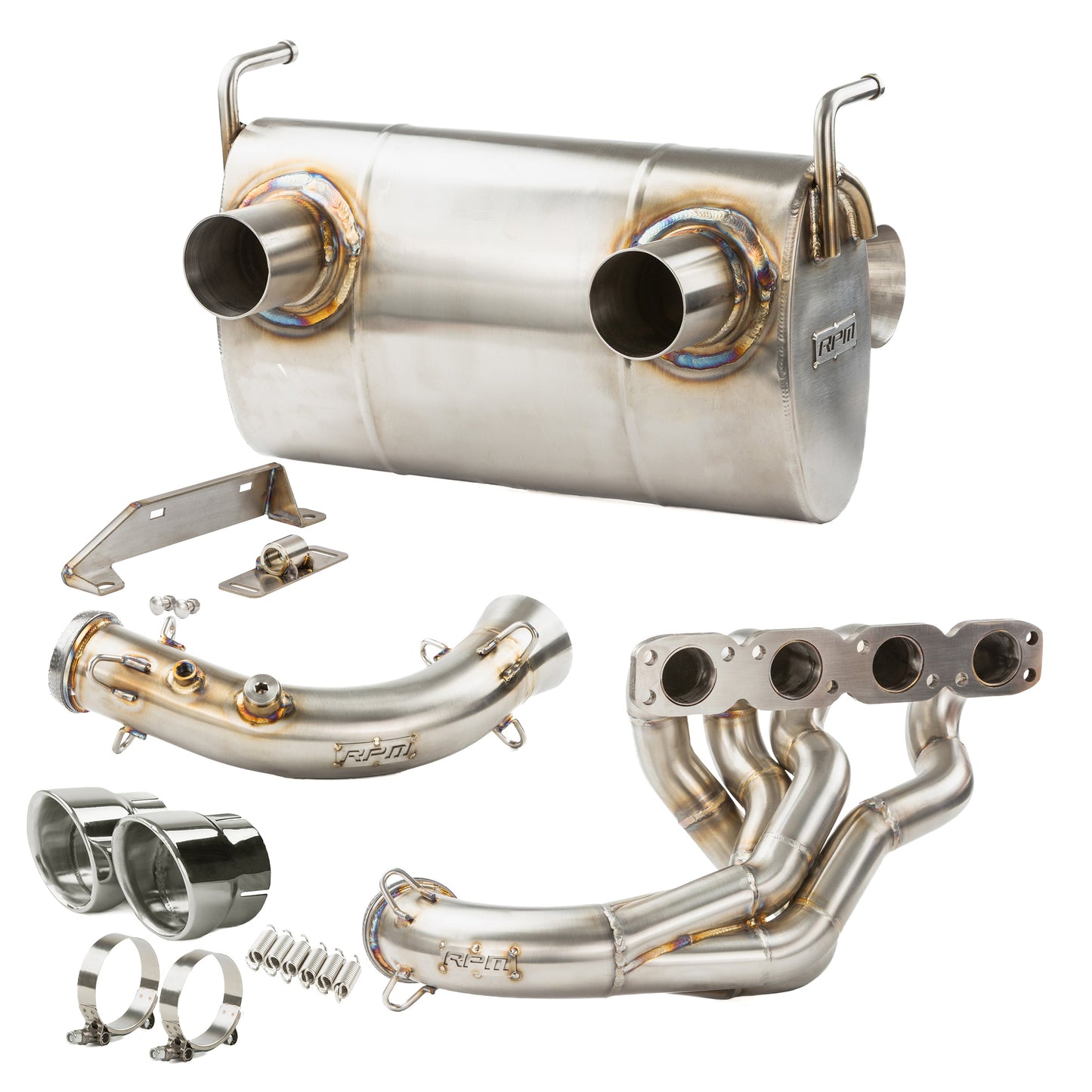 RPM SxS Kawasaki Teryx H2 2.5" Full Exhaust System with Chambered Muffler + Optional E-Valve