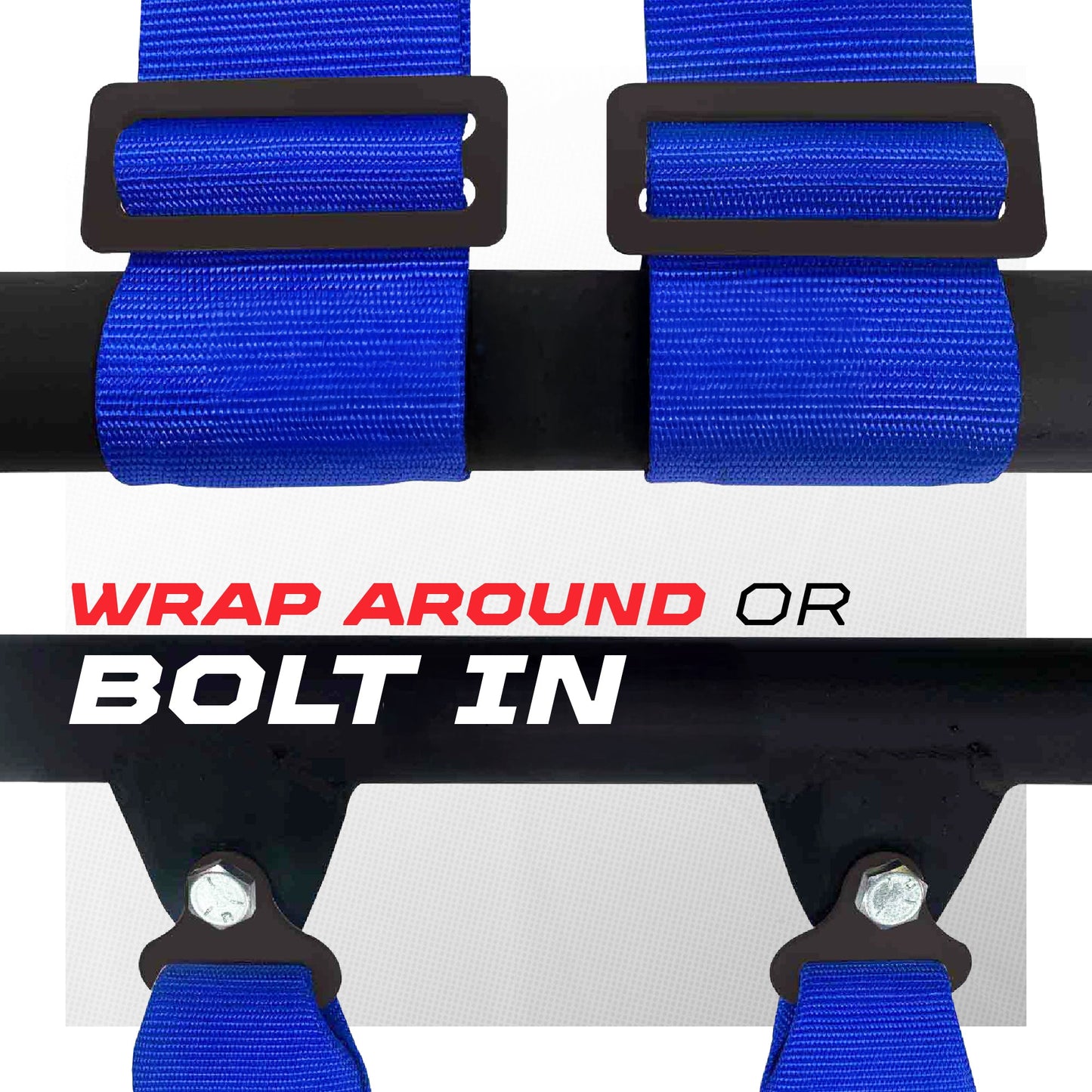 2" & 3" 4 point Harness with push button release