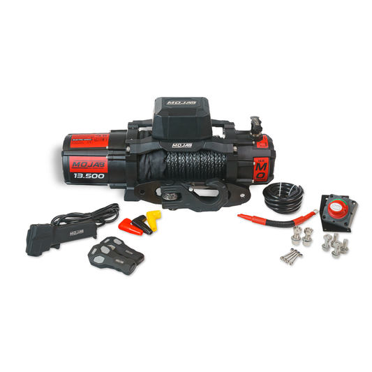 MOJAB MO13.5 Series 13,500 lb Electric Winch