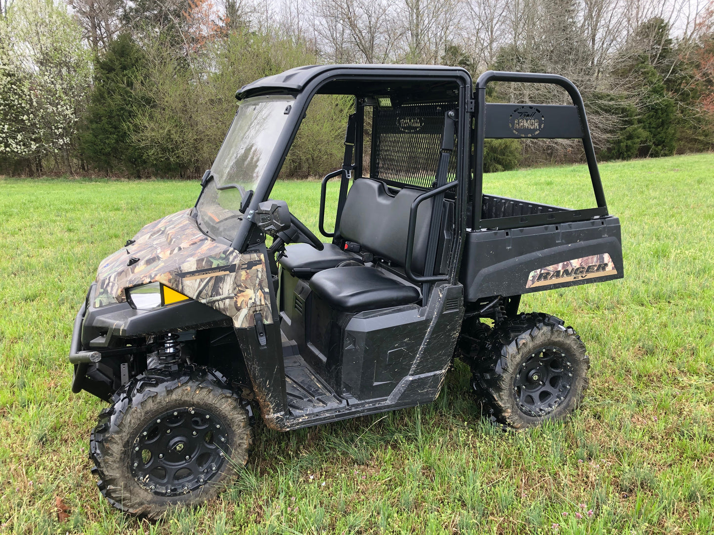 Trail Armor Large Rear Basket Storage Rack for Polaris Ranger Midsize 400, 500, 500 Crew, 570 (2014 - 2019), 570 Crew, 800, ETX and EV