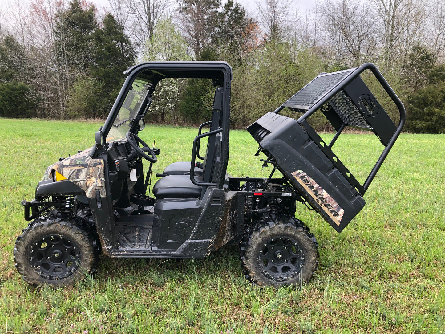 Trail Armor Large Rear Basket Storage Rack for Polaris Ranger Midsize 400, 500, 500 Crew, 570 (2014 - 2019), 570 Crew, 800, ETX and EV