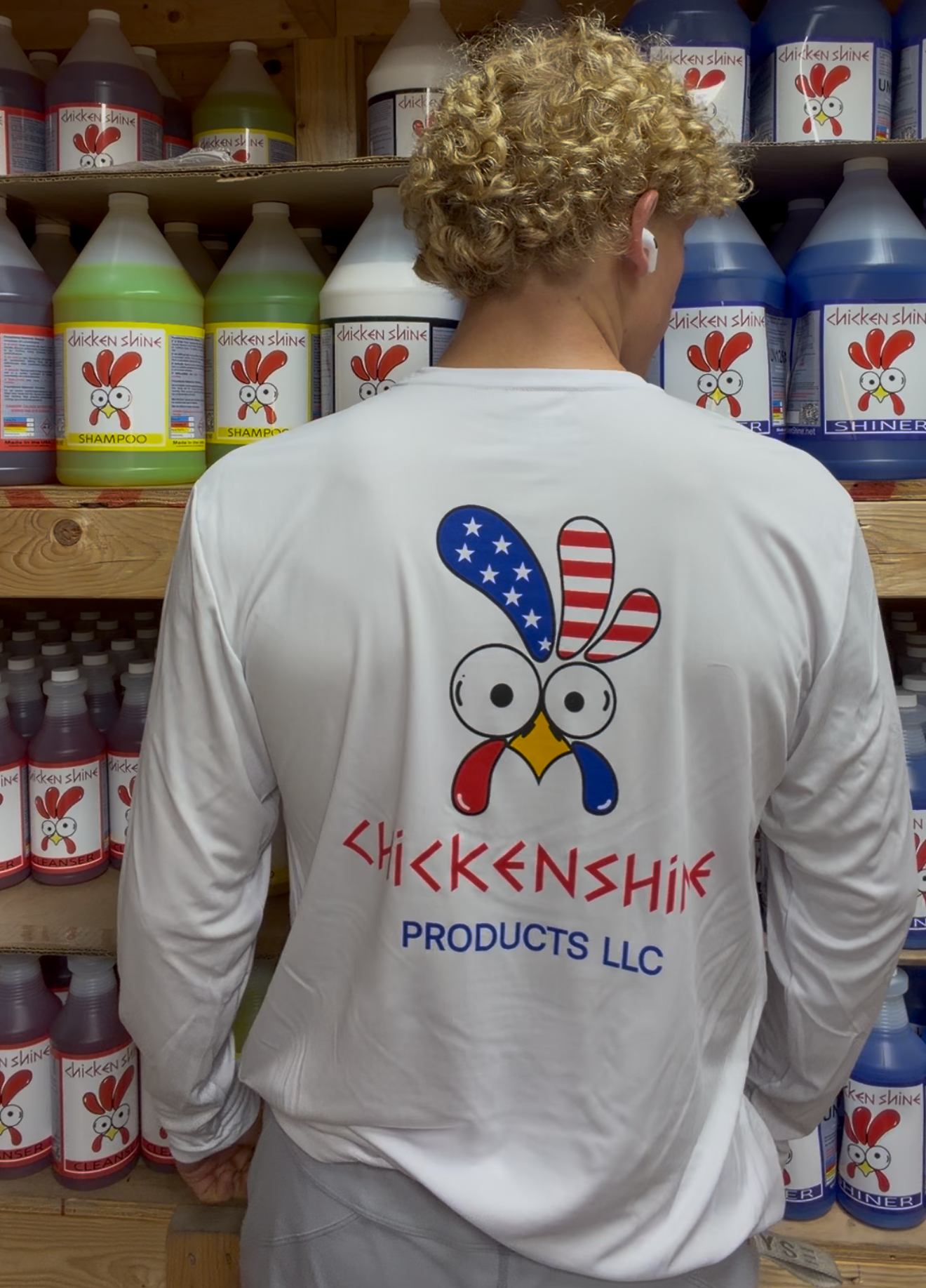 Chicken Shine Patriot Performance Long Sleeve