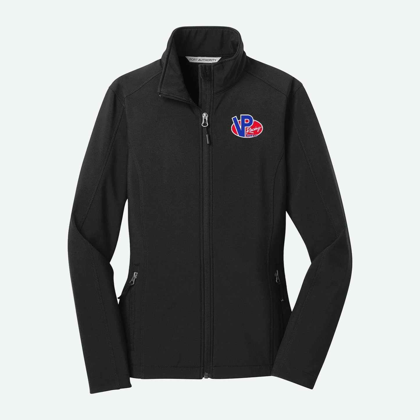 VP Racing Black Ladies Soft Shell Jacket - Water Repellent