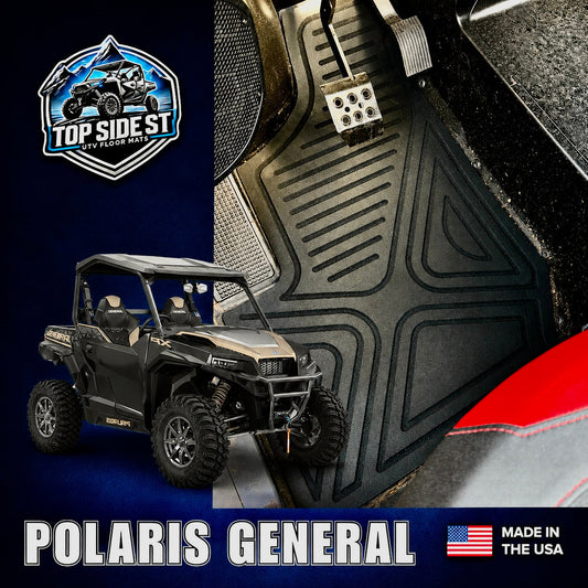 Polaris General 1000 HD 9mm Rubber Mats (2019 - current)