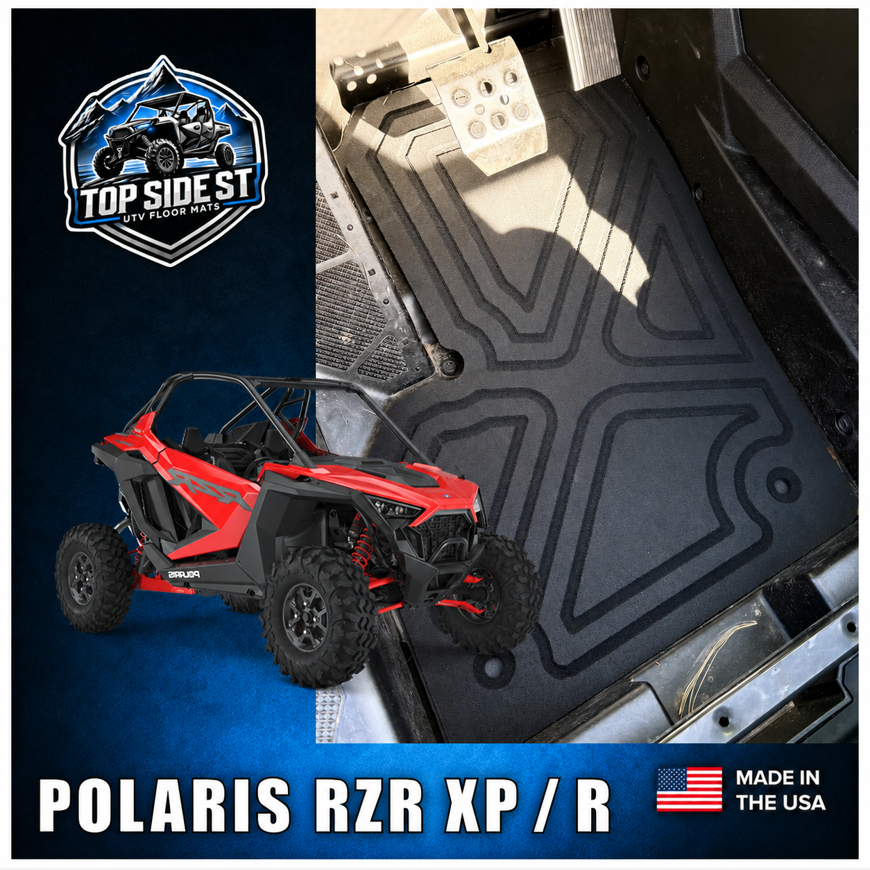 Polaris Pro XP / Pro R HD 9mm Rubber Mats (2019 - current)