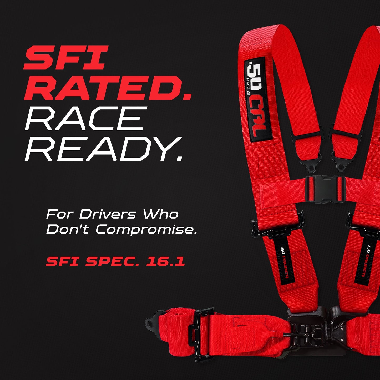 SFI Approved 2" and  3" 5 point Harness, Racing Harness